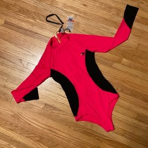 AviatorNation Hot Pink Long Sleeve Swimsuit